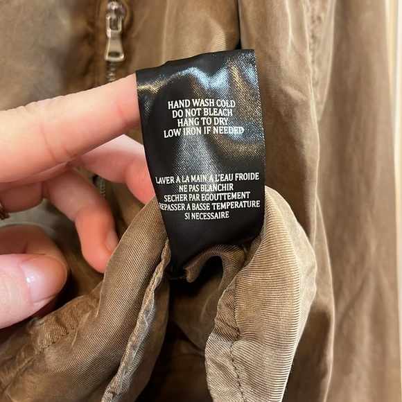 Blank NYC Military Style Brown Jacket w/ Functional Zippers - Size Medium - Picture 8 of 8